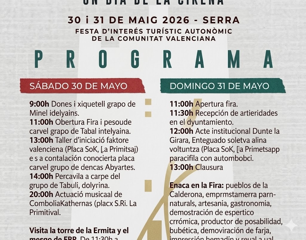 Serra se viste de fiesta